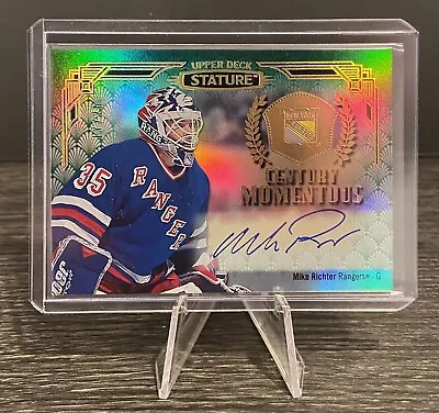 2020-21 Upper Deck Stature Century Momentous AUTO MIKE RICHTER /25 NY Rangers • $99.99