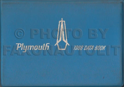 $299 • Buy 1968 Plymouth Data Book Dealer Album Fury Barracuda Satellite GTX Belvedere Etc