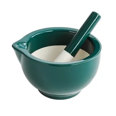 Mortar And Pestle Set Classic Marble Natural Stone Green Pestal To Grind Food US • $12.71