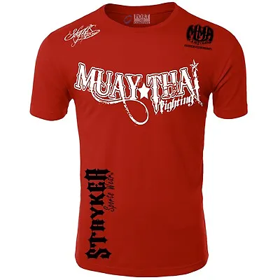 New Muay Thai Fighting MMA UFC Tapout Venum Reebok Bjj Adult T Shirt Size XL Red • $7.59