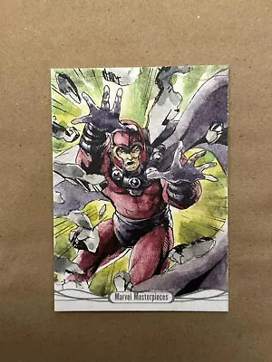 2014 Marvel Masterpieces Sketch Card Magneto By Lydi Li  1/1 • $380