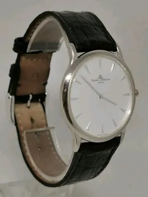 Baume & Mercier Classima 18ct 18k Solid White Gold Gents Quartz Watch MV045200 • £1195
