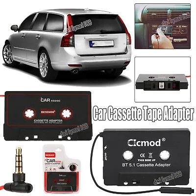 £3.99 • Buy Car Cassette Adapter Tape Audio Music Converter For IPhone IPod MP3 Jack AUX UK