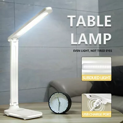 Eye Care LED Desk Table Desktop Lamps Dimmable Reading Light Adjustable Lighting • $15.35