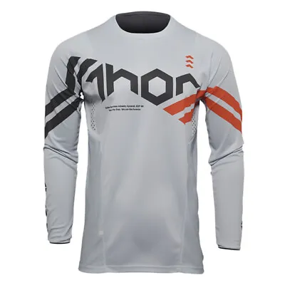 Thor Pulse Cube Gray And Orange MX Off-Road Jersey Youth Sizes XS - XL • $25.99