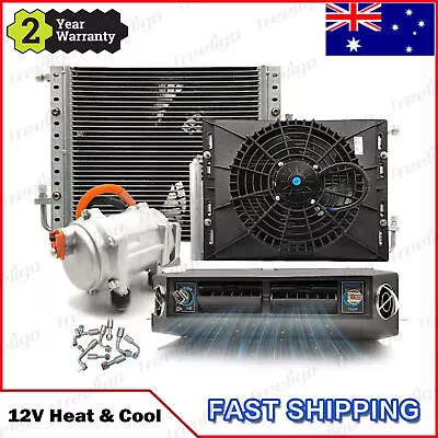 12V Heat&Cool Underdash Air Conditioning Conditioner A/C Kit Universal Auto Car • $1234.99