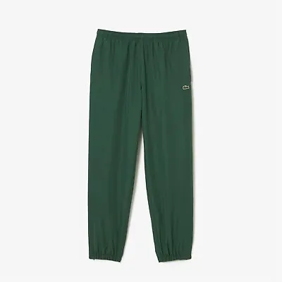 Mens Lacoste Joggings Bottoms Closed Hem Woven Tracksuit Sports Casual • £120