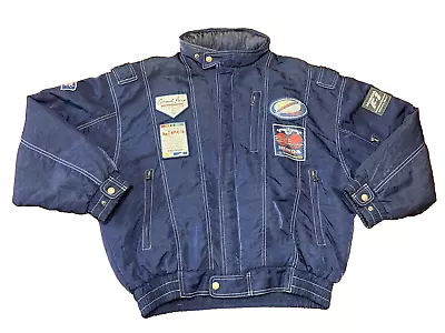 Honda Formula 1 Grand Prix Racing Team Jacket Size L Made In Japan Blue Vintage • $199