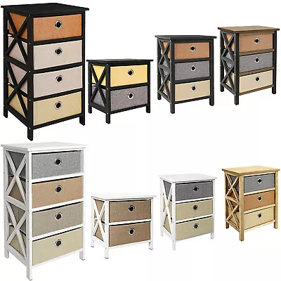 $45.99 • Buy Dresser 2/3/4 Drawers Nightstand Furniture Storage Chest Organizer Bedroom Unit