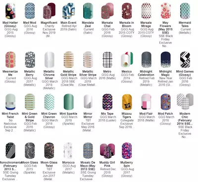 Jamberry Nail Wraps -  M  Wraps -- HALF SHEETS -- Varies Styles Great Selection! • $5