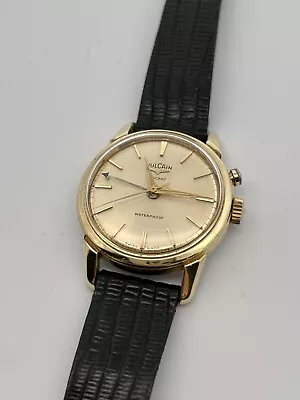 Vulcain Cricket Alarm Gold Plated Jumbo Manual Wind 38mm Watch • $900