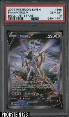 $0.99 • Buy 2022 Pokemon SWSH Brilliant Stars #166 FA Arceus V PSA 10 GEM MINT