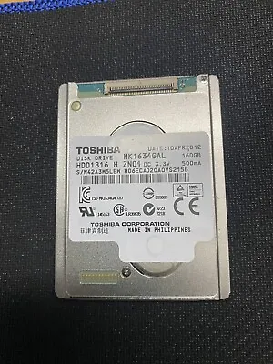 Toshiba 1.8  MK1634GAL 160GB 5MM HDD For SONY HDR-XR350E IPod Classic 7th Thin • $58