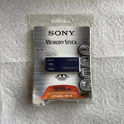 Genuine Sealed New Sony MagicGate 128MB Memory Stick Card - MSH-128 • $40