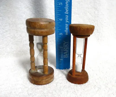 SALE--2-Vintage Wood Sand Timer Hourglass Nautical Maritime • $9.99