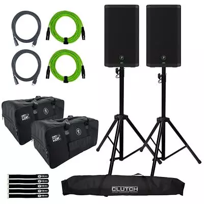 Mackie Thrash212 GO 12  Powered Speaker 2-Pack With Bags And Stands • $1090.40