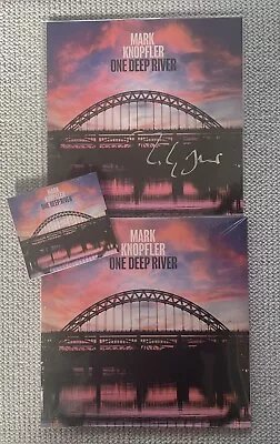 Mark Knopfler One Deep River SIGNED Limited Vinyl CD AUTOGRAPHED 12” Lithograph • $184.96