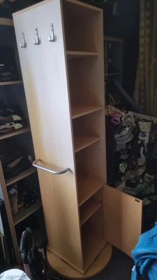 £45 • Buy £40. 6ft Mirrored Swivel Tallboy Bathroom Cabinet With Cupboard And Shelves