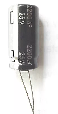 2200uf 25v 105C Panasonic ECA1EHG222  Size 25mmx12.5mm • £1.50