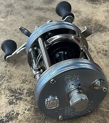 ABU GARCIA AMBASSADEUR 6500CS ROCKET CHROME Bait Cast Reel 8697-1 • $199.99