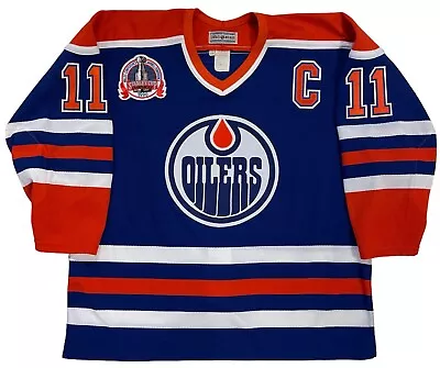 Mark Messier 1990 Ccm Authentic Edmonton Oilers Stanley Cup Jersey 52 • $899.99