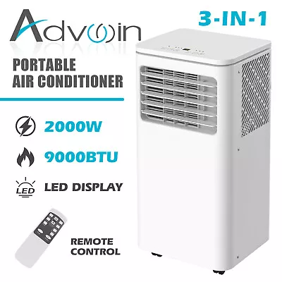 $289.90 • Buy Advwin 9000BTU Portable Air Conditioner 3in1 Mobile Fan Cooler Kit Dehumidifier