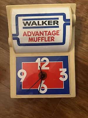 Walker Advantage Dealer Muffler Clock Working Ultra-Rare FREE SHIPPING • $149.99