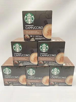 £19.99 • Buy Starbucks Cappuccino By Nescafe Dolce Gusto Coffee Pods 6x12 72 Pods/36 Drinks
