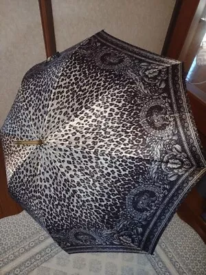Gianni Versace Crown Pattern Hand-opened Long Umbrella Authentic • $200