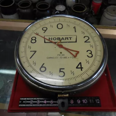 $150 • Buy Hobart PR30 Hanging Dial Scale 2 Faced Produce Scale 30Lb X 1 Oz Missing 1 Glass