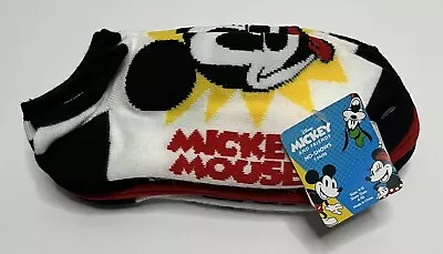 Disney MICKEY & FRIENDS Women's Size 9-11 NO-SHOW SOCKS 5 Pairs New With Tag • $9.50