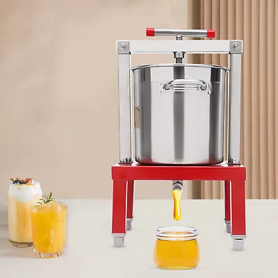 Honey Presser Manual Vegetable Fruit Press Extractor Stainless Steel 13.25L • $179.55