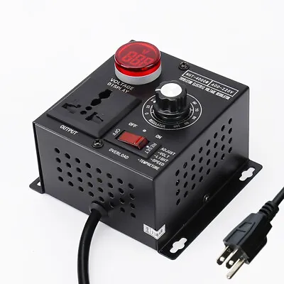 4000W Electric Motor Variable Speed Controller For Router Fan Dimmer AC 220V 15A • $28.99