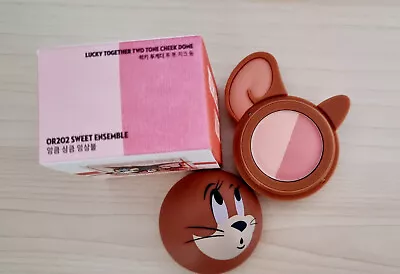 BNIB ETUDE HOUSE X Tom & Jerry Lucky Together 2tone Blush #OR202 Sweet Ensemble • $18.92