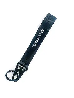 BRAND New JDM VOLVO Black Racing Keychain Metal Key Ring Hook Strap Lanyard • $10