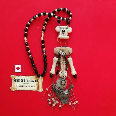$293.84 • Buy African Tribal Long Pendant Necklace Vintage Ethnic Regional Africa Jewelry Gift