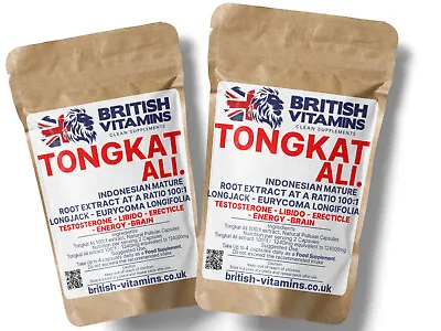 £27.99 • Buy Tongkat Capsules Indonesian Strong Extract 620mg Libido Eurycoma Testosteron
