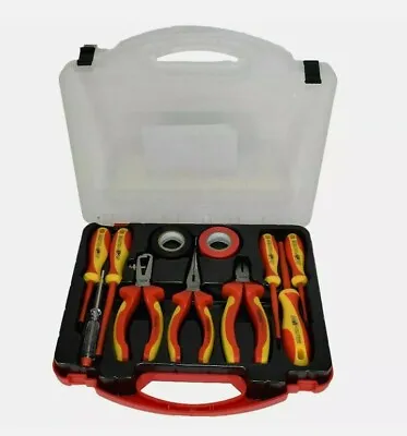 £26.95 • Buy 11pc Insulated Electrical Electricians Screwdriver Set Tester Pliers Tape Tools 