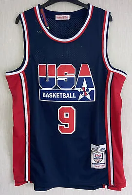 £99.99 • Buy Michael Jordan 1992 Barcelona Olympics USA NBA Dream Team 9 Jersey 50 Large BNWT