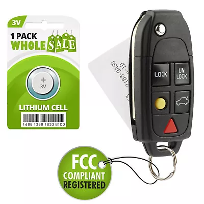 Replacement For 2003 2004 2005 2006 2007 Volvo S60 Key Fob Remote • $31.45