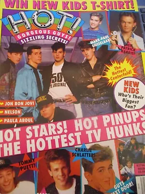 Michael Damian Mark-Paul Gosselar Paula Abdul - Hot Magazine 1990 • $14.99