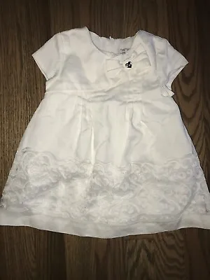 Mayoral Baby Girl White Fancy Dress Size 9 Months • $12