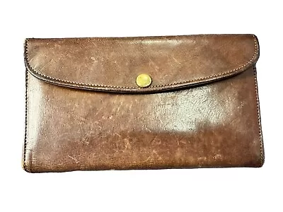 Vintage Coach British Tan Leather Saddlery Wallet Made In NYC • $25.20