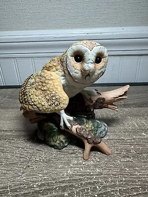 Barn Owl Figurine Majestic Owls Of The Night Hamilton Collection 1986 By Maruri • $15
