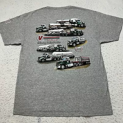 Venezia Bulk Transport Trucks Men's Large Gray Short Sleeve Graphic T Shirt • $17.99