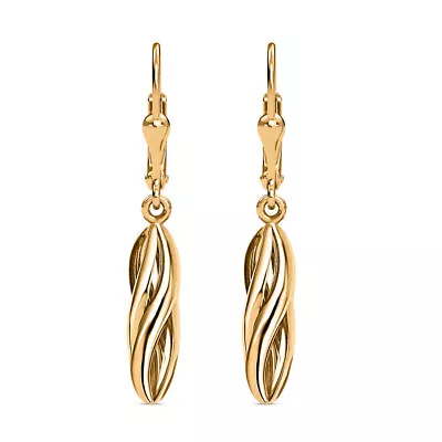 TJC 9ct Yellow Gold Dangle Earrings For Women With Lever Back • £149.99