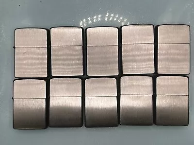 Lot Of (10) Zippo Lighter CASES ONLY Full Size Chrome: Black Matte 2012 Vintage • $39.95