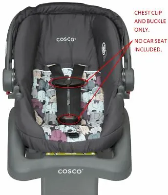 Baby Harness Chest Clip&Buckle Set For Car Seat Vehicle Cosco Light N' Comfy DX • $19.99