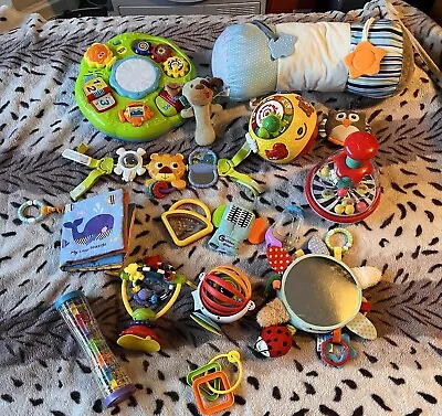 0-12 Months Baby Toy Bundle. 20 Mixed Bundle Vtech Dr Einstein Chad Valley • £30