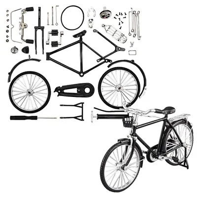 Finger Bike Models Toys Kit 1/10 DIY Miniature Fidget Bicycle Toy Retro Bicycle • £9.40